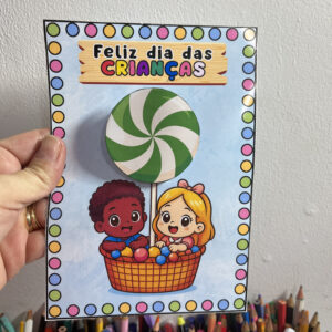 Lembrancinha Pirulito Dia das crianças