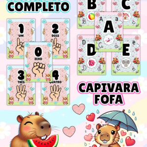 Kit Sala Capivara Fofa