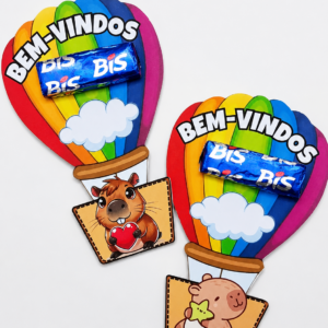 Lembrancinha Volta às Aulas balão Capivara