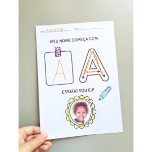 Folhinha Primeira Letra do Meu Nome