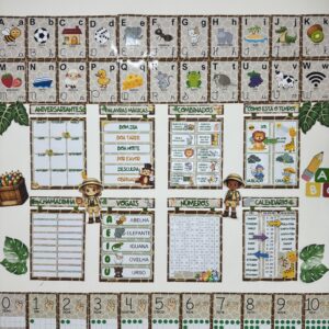 Kit Decoração de Sala - Tema Safari