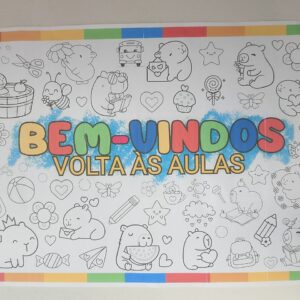 Mural Pintura Coletiva Volta às aulas