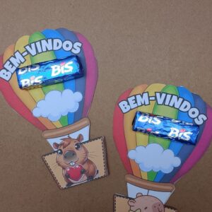 Lembrancinha Volta às Aulas balão Capivara