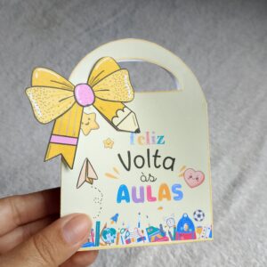 Sacolinhas Lembrancinha Volta às Aulas - Pequena
