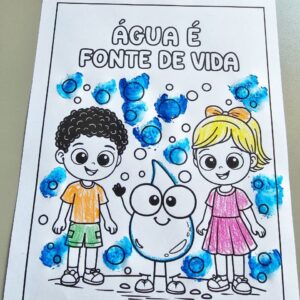Desenho Água é fonte de Vida