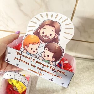 Kit Lembrancinhas Cristã+ Pote de Orações