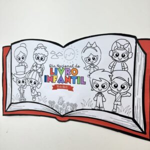 Painel de Colorir dia do Livro