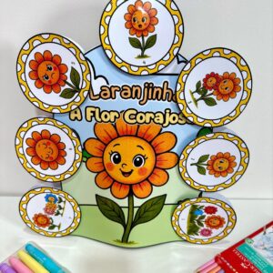 História na Luva “Laranjinha, A Florzinha Corajosa”