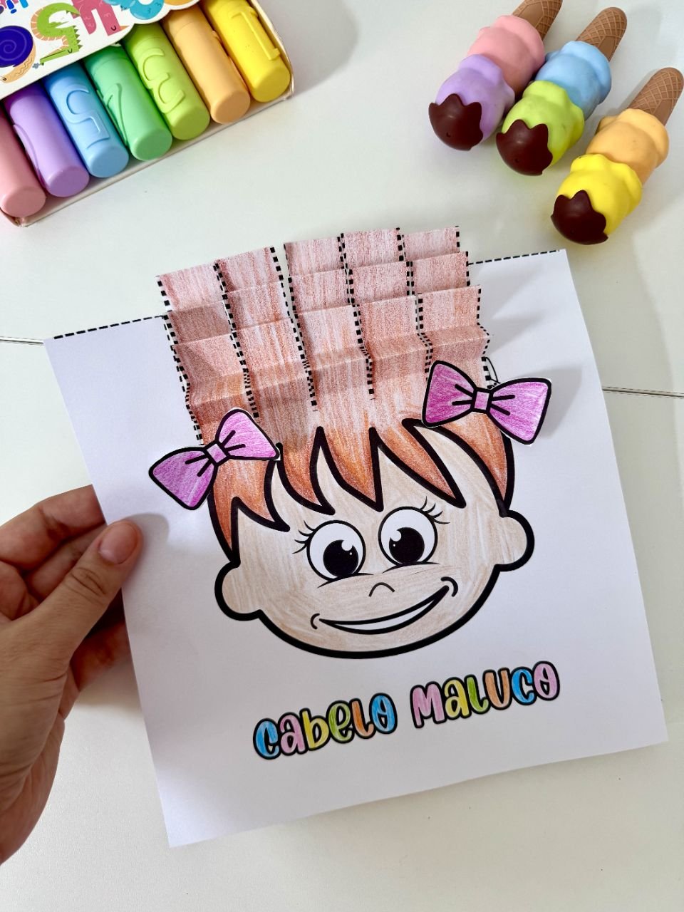 Folha de Atividade Cabelo Maluco