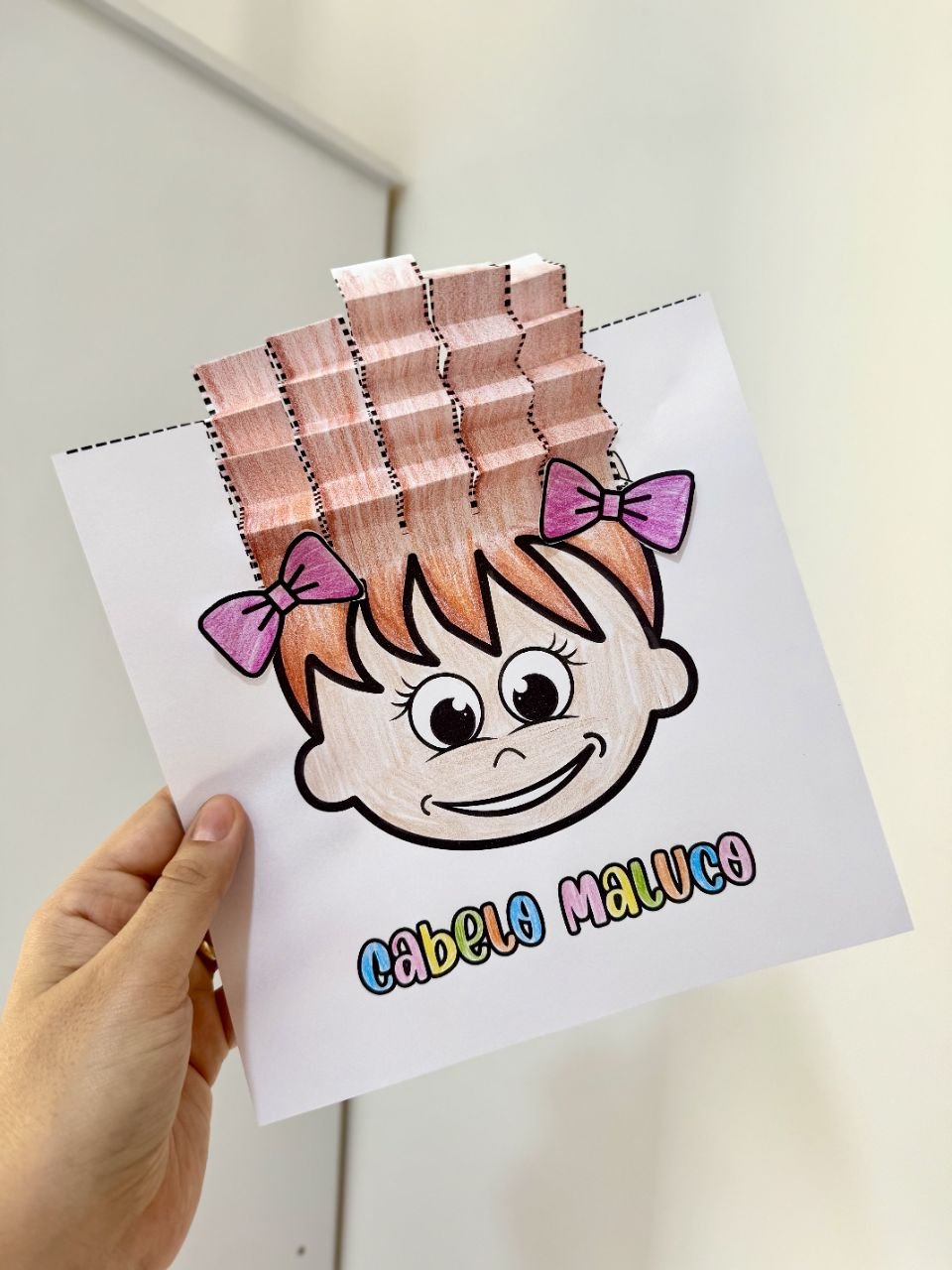 Folha de Atividade Cabelo Maluco - Imagem 2