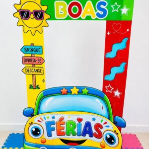 Moldura Férias - Tema Carrinho