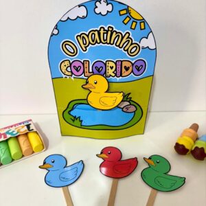 Luva Musical - Patinho Colorido