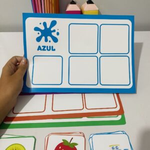 🎨 Atividade Pedagógica – Pareamento de Cores