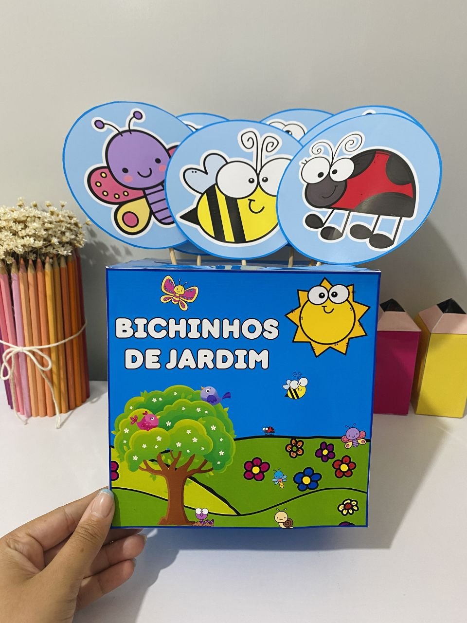 🐞🦋Caixa Bichinhos de Jardim