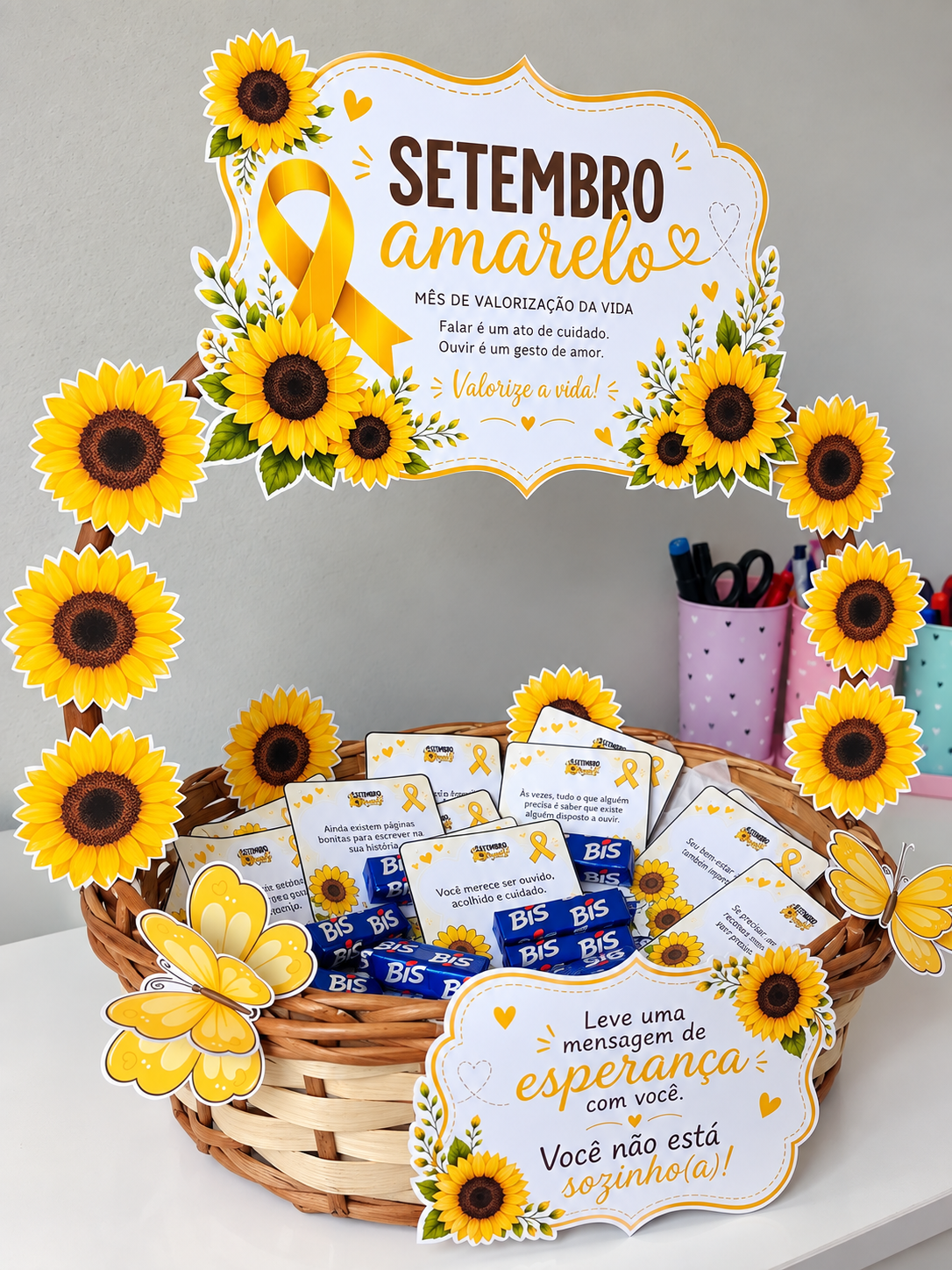 Cesta Setembro Amarelo 💛 - Imagem 3