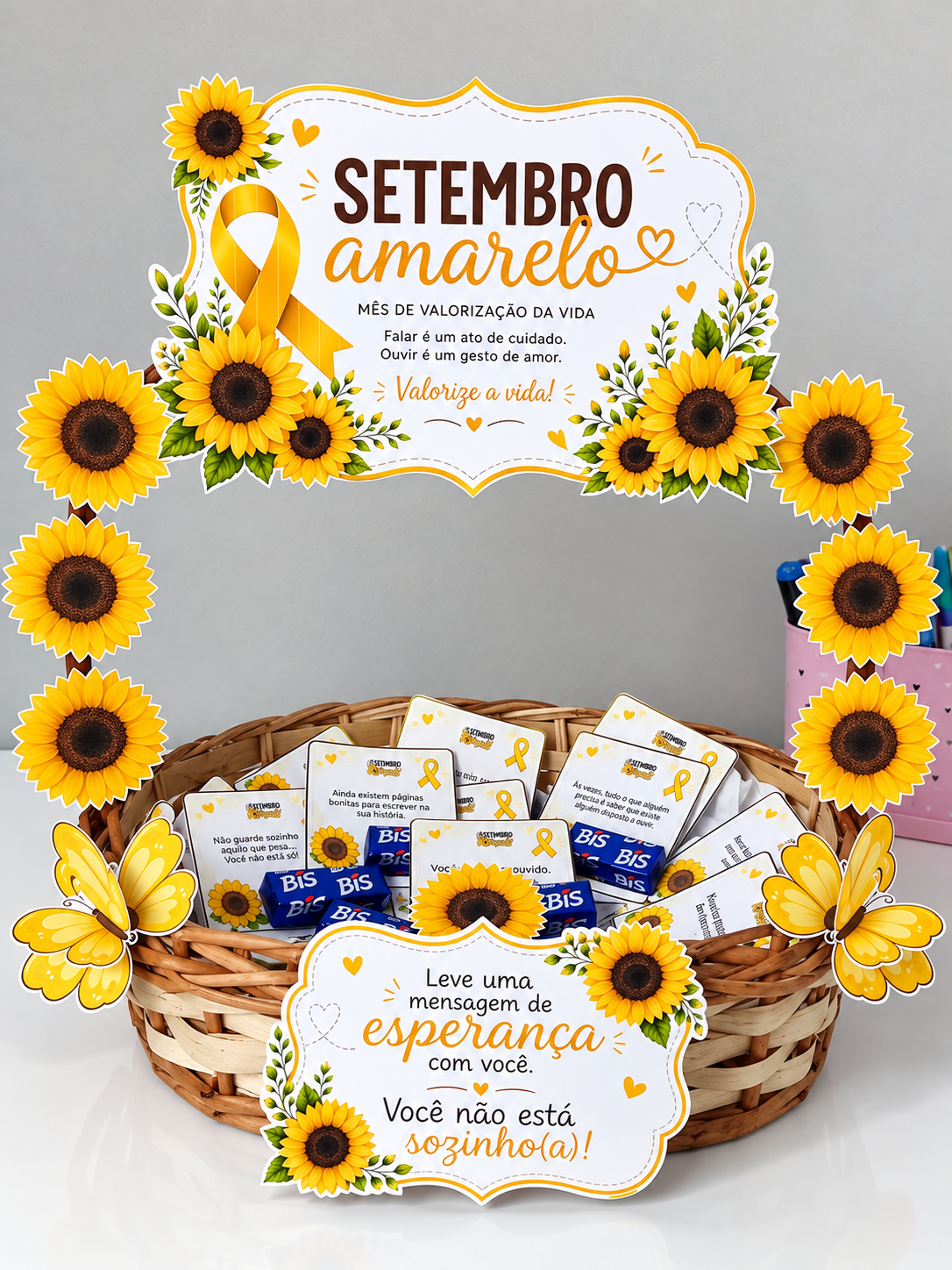 Cesta Setembro Amarelo 💛 - Imagem 4