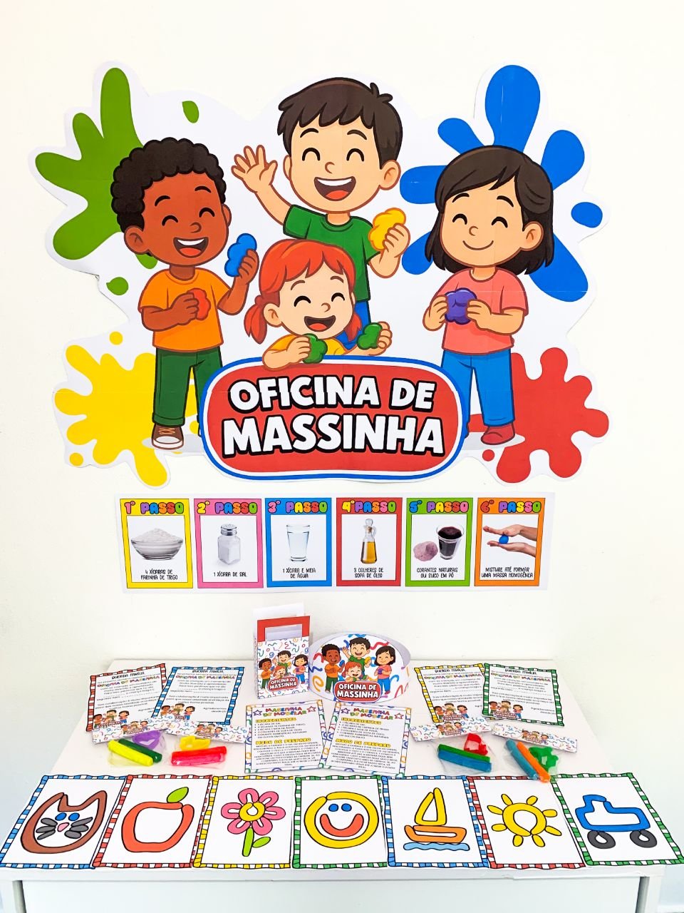 KIT OFICINA DE MASSINHA – DIVERSÃO GARANTIDA 🌈