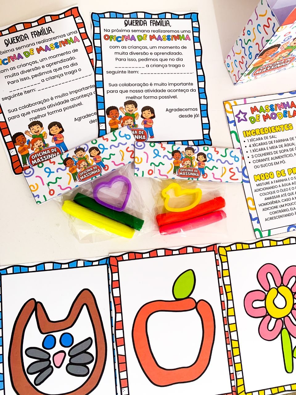 KIT OFICINA DE MASSINHA – DIVERSÃO GARANTIDA 🌈 - Imagem 8