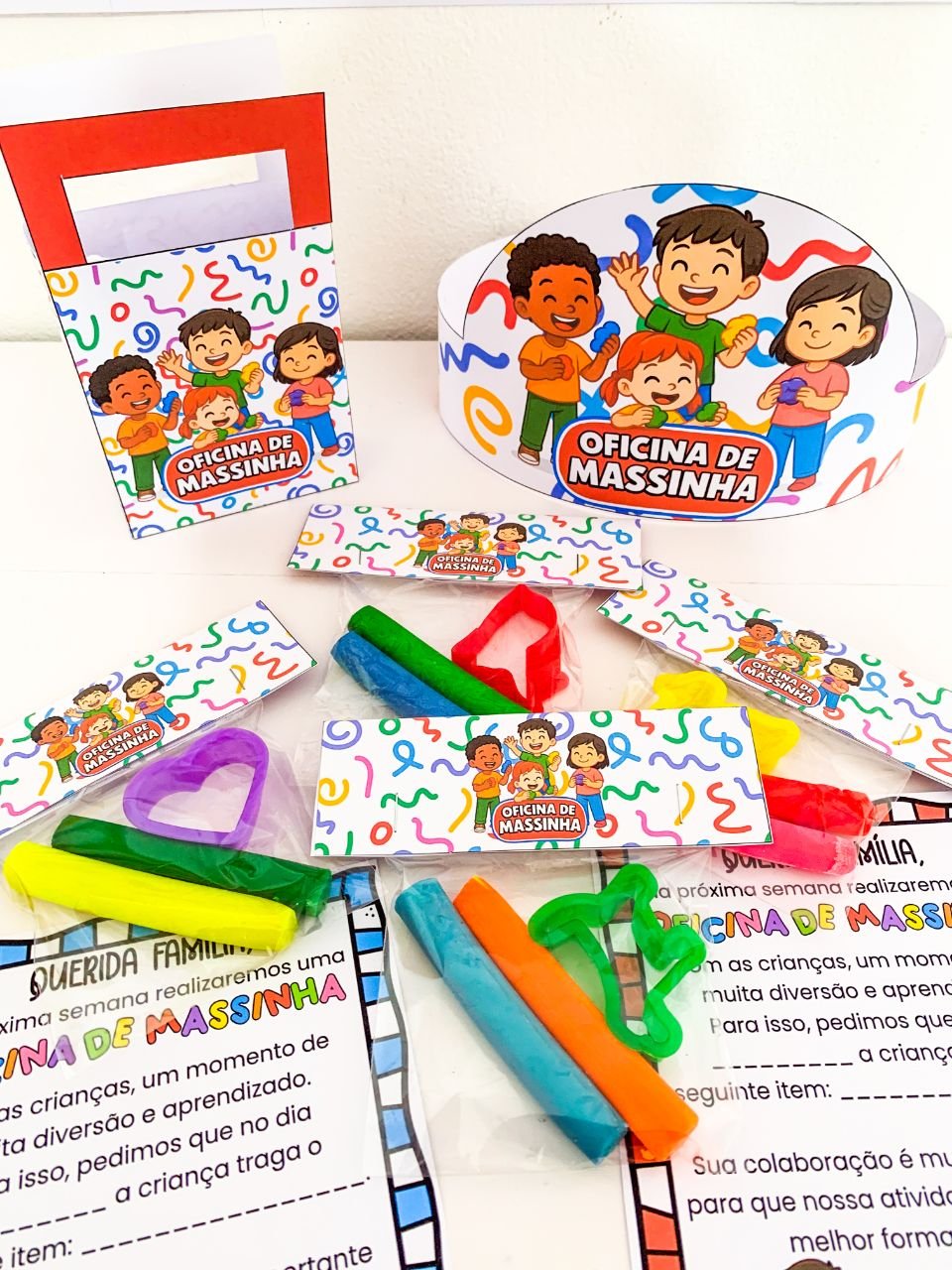 KIT OFICINA DE MASSINHA – DIVERSÃO GARANTIDA 🌈 - Imagem 6