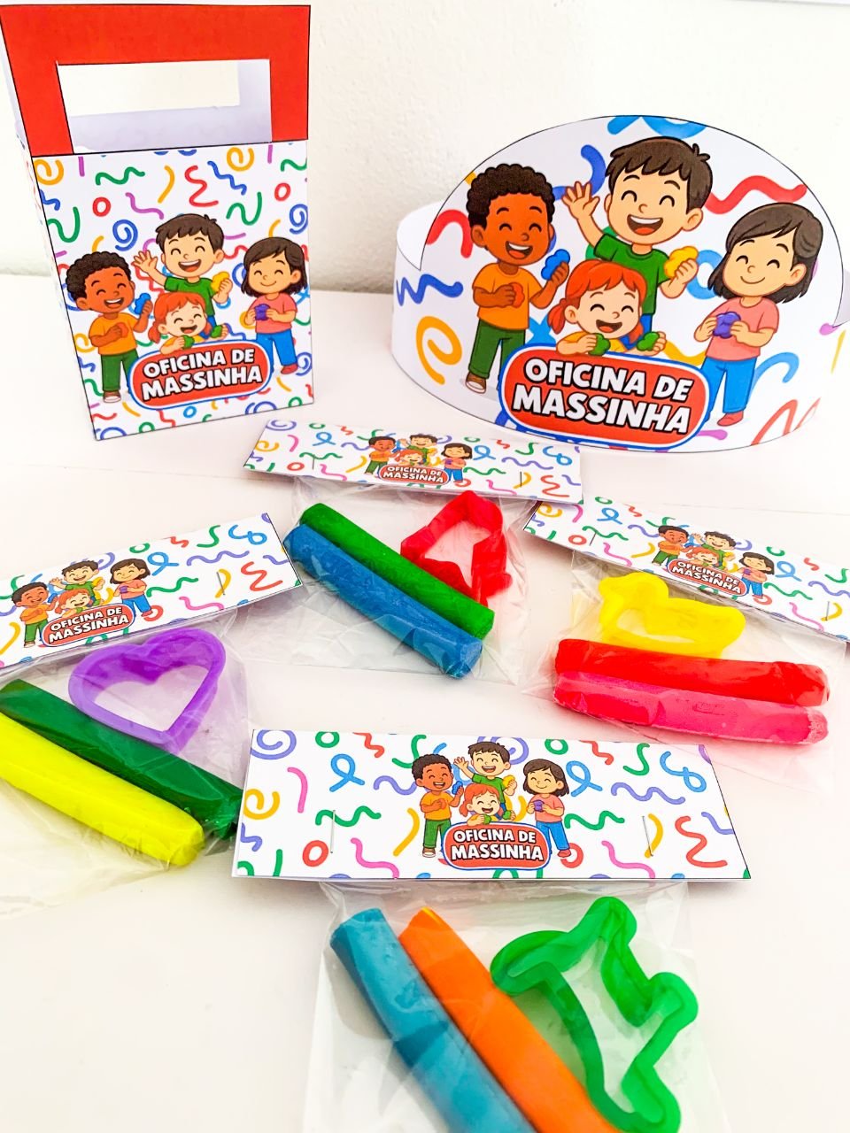 KIT OFICINA DE MASSINHA – DIVERSÃO GARANTIDA 🌈 - Imagem 11