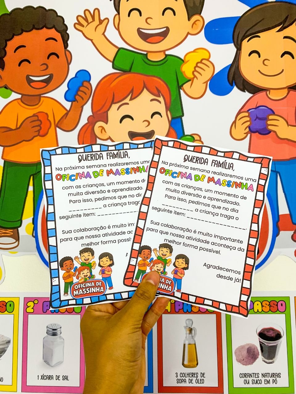 KIT OFICINA DE MASSINHA – DIVERSÃO GARANTIDA 🌈 - Imagem 5