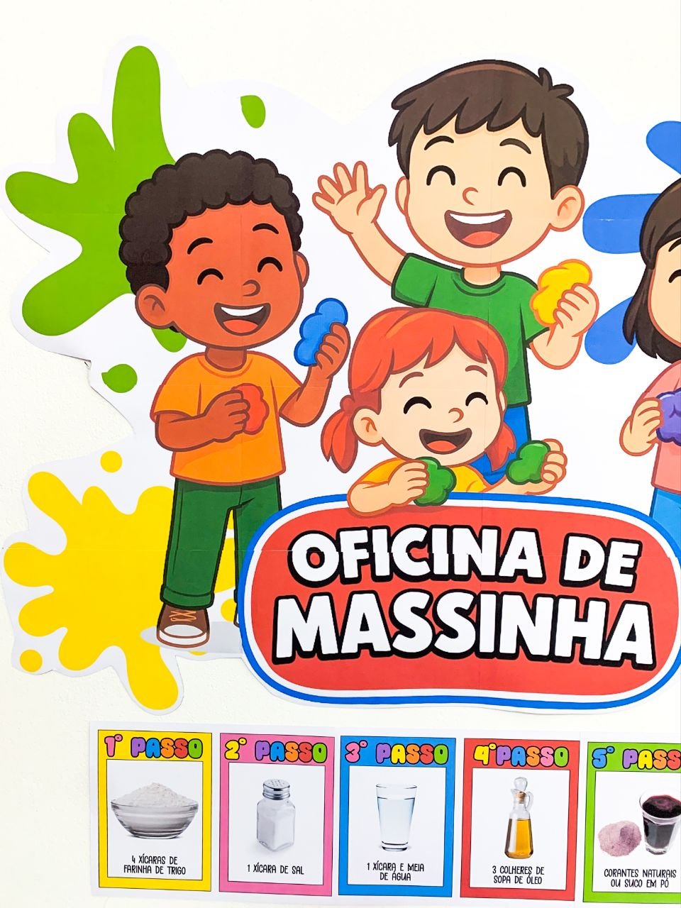 KIT OFICINA DE MASSINHA – DIVERSÃO GARANTIDA 🌈 - Imagem 4