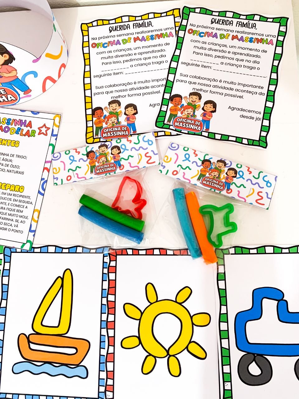 KIT OFICINA DE MASSINHA – DIVERSÃO GARANTIDA 🌈 - Imagem 2