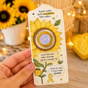 Lembrancinha Moeda Setembro Amarelo 💛