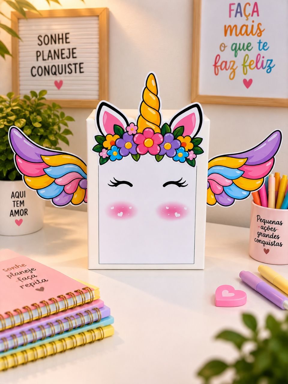🦄🎒 MOCHILA MALUCA DE UNICÓRNIO — SEMANA DA CRIANÇA! 🌈✨ - Imagem 3