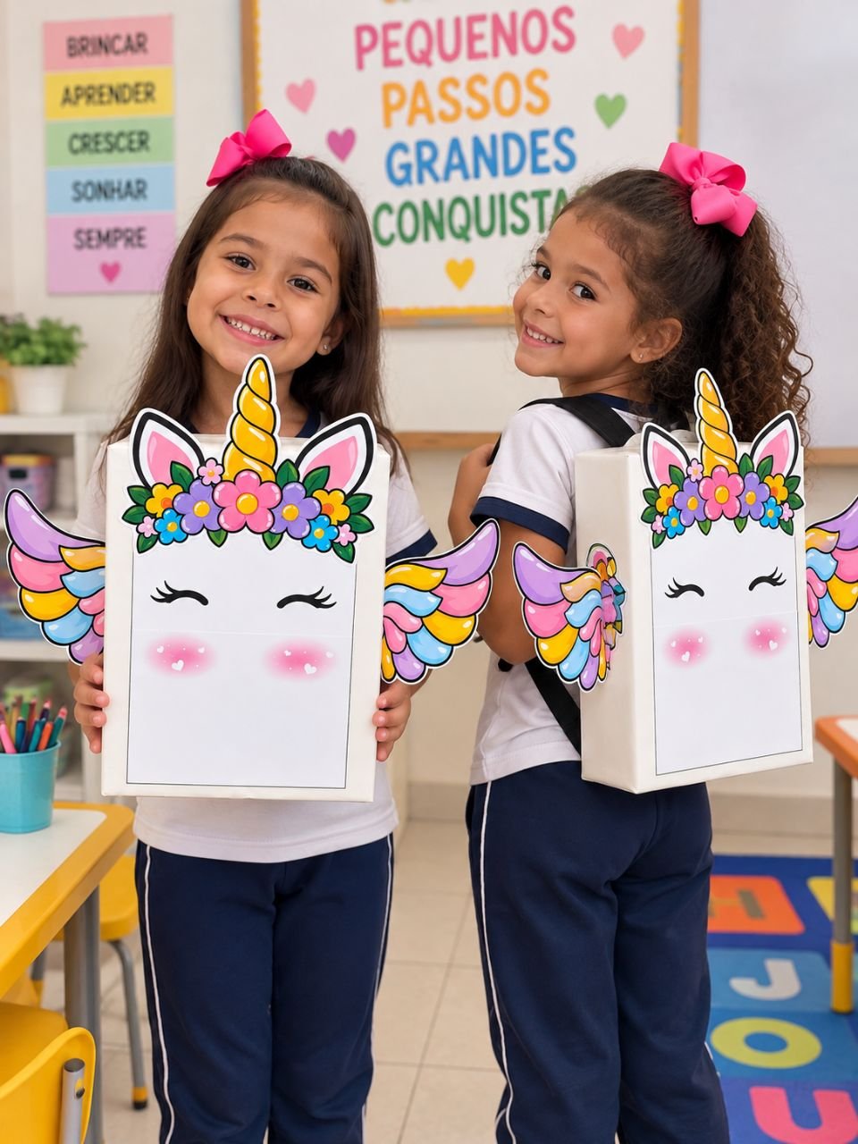 🦄🎒 MOCHILA MALUCA DE UNICÓRNIO — SEMANA DA CRIANÇA! 🌈✨ - Imagem 7