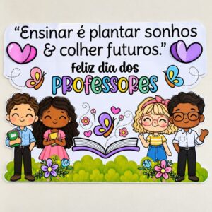 Painel Dia dos Professores - Ensinar é...