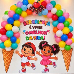 Painel Doce Criança - Dia das Crianças 🍦