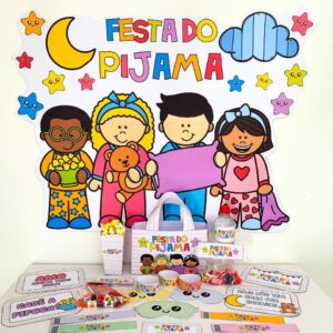 Kit Temático – Festa do Pijama! 🧸✨