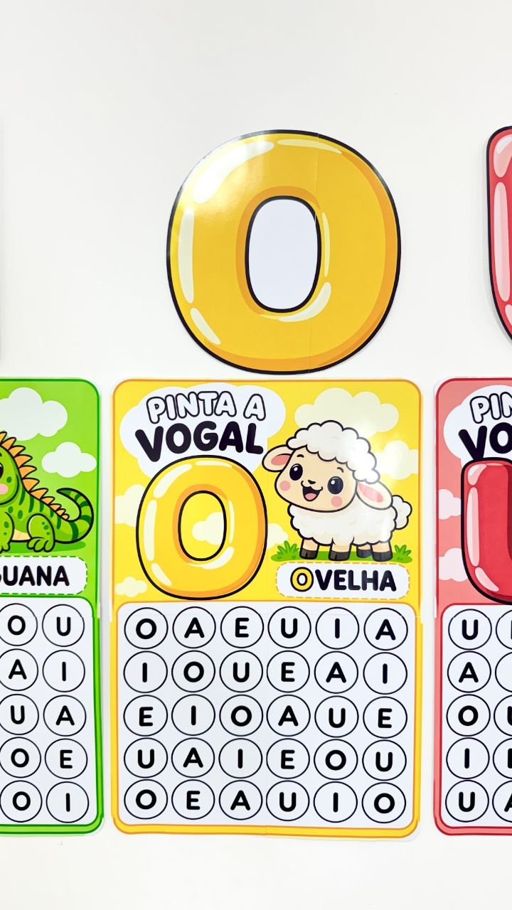 Recurso Vamos Pintar as Vogais - Imagem 9