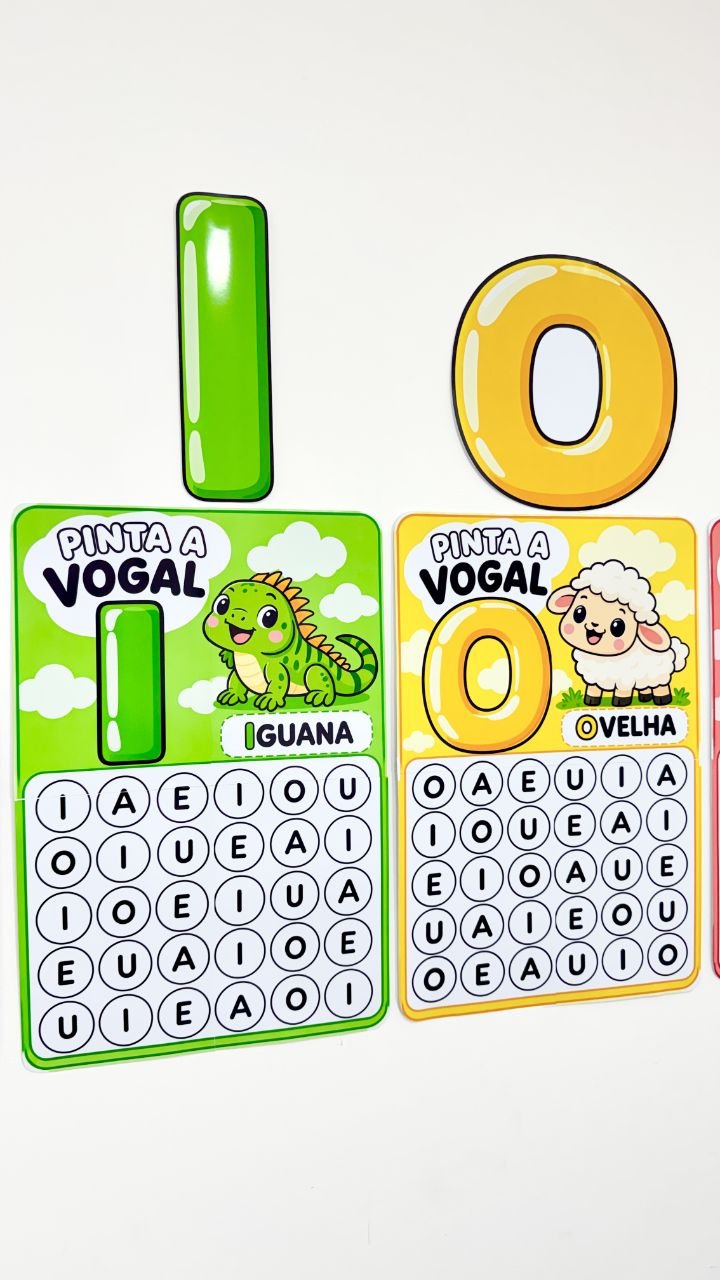 Recurso Vamos Pintar as Vogais - Imagem 11