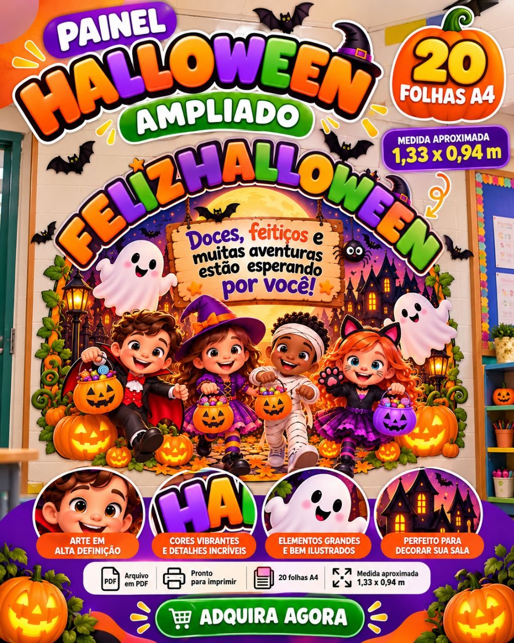 🎃 PAINEL HALLOWEEN - Imagem 5