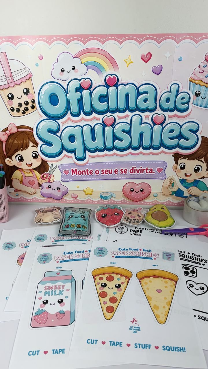 🎨✨ OFICINA DE SQUISHIES ✨🎨 - Imagem 2