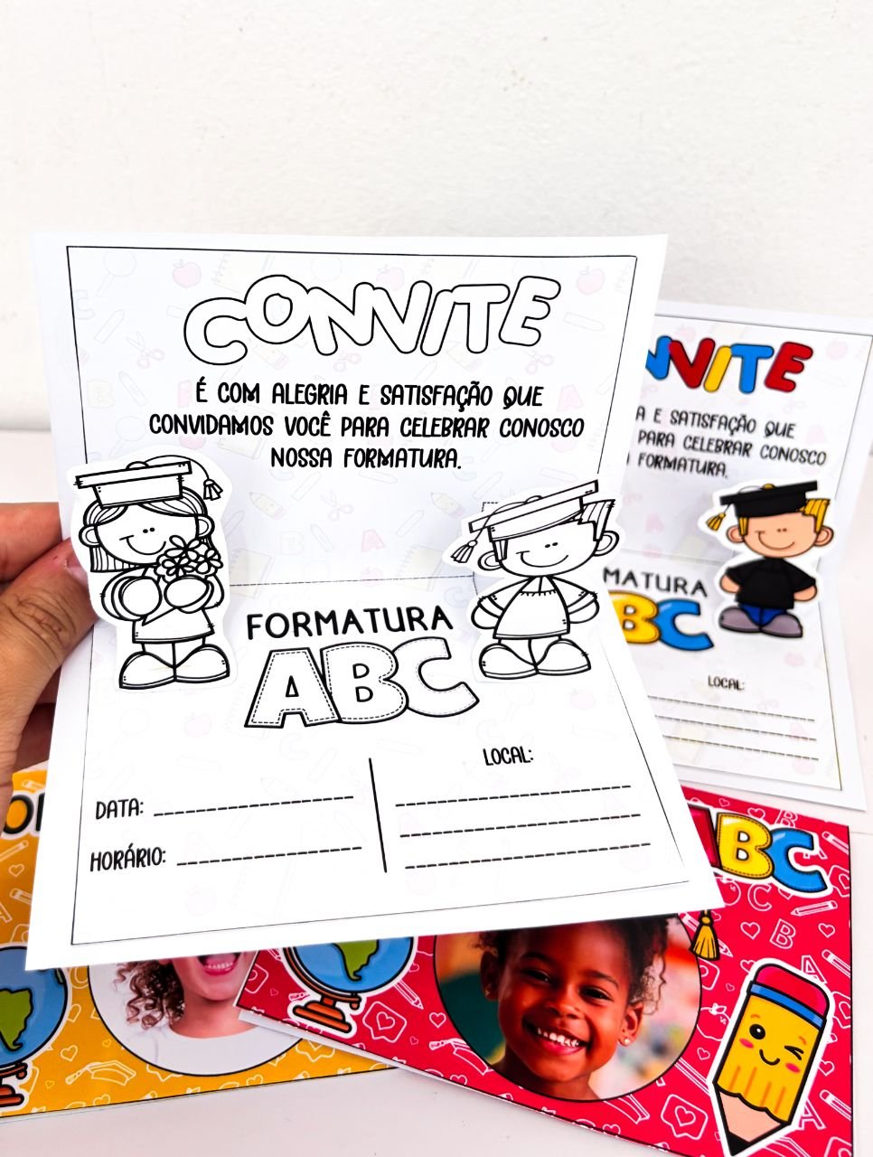 ✨ Convites 3D para Formatura do ABC 🎓 - Imagem 6