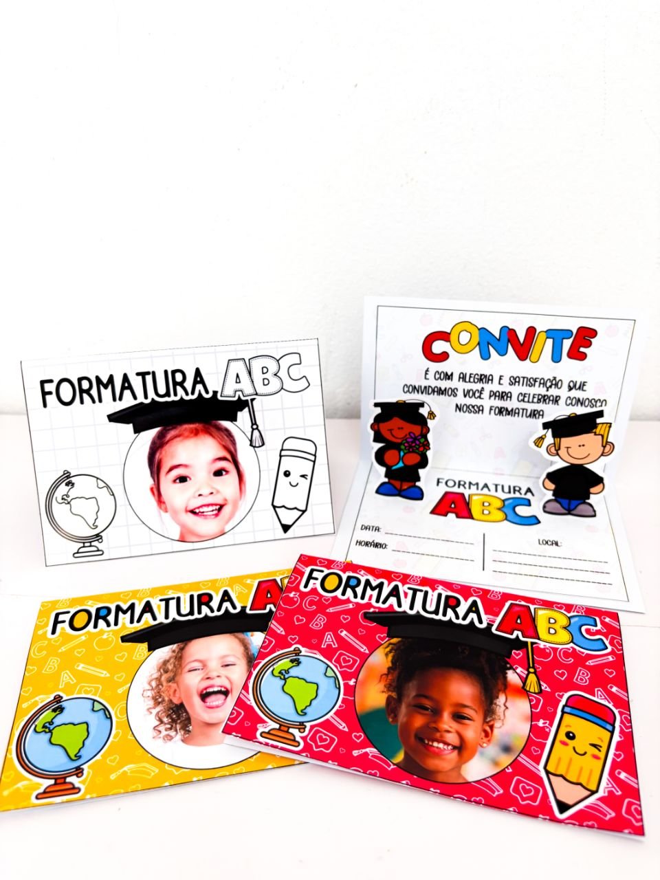 ✨ Convites 3D para Formatura do ABC 🎓