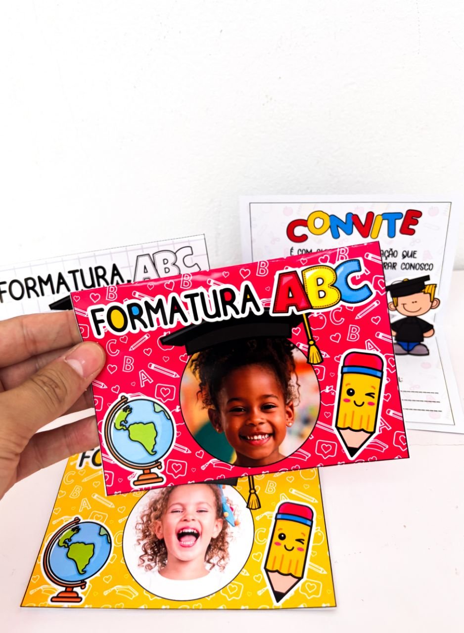✨ Convites 3D para Formatura do ABC 🎓 - Imagem 2