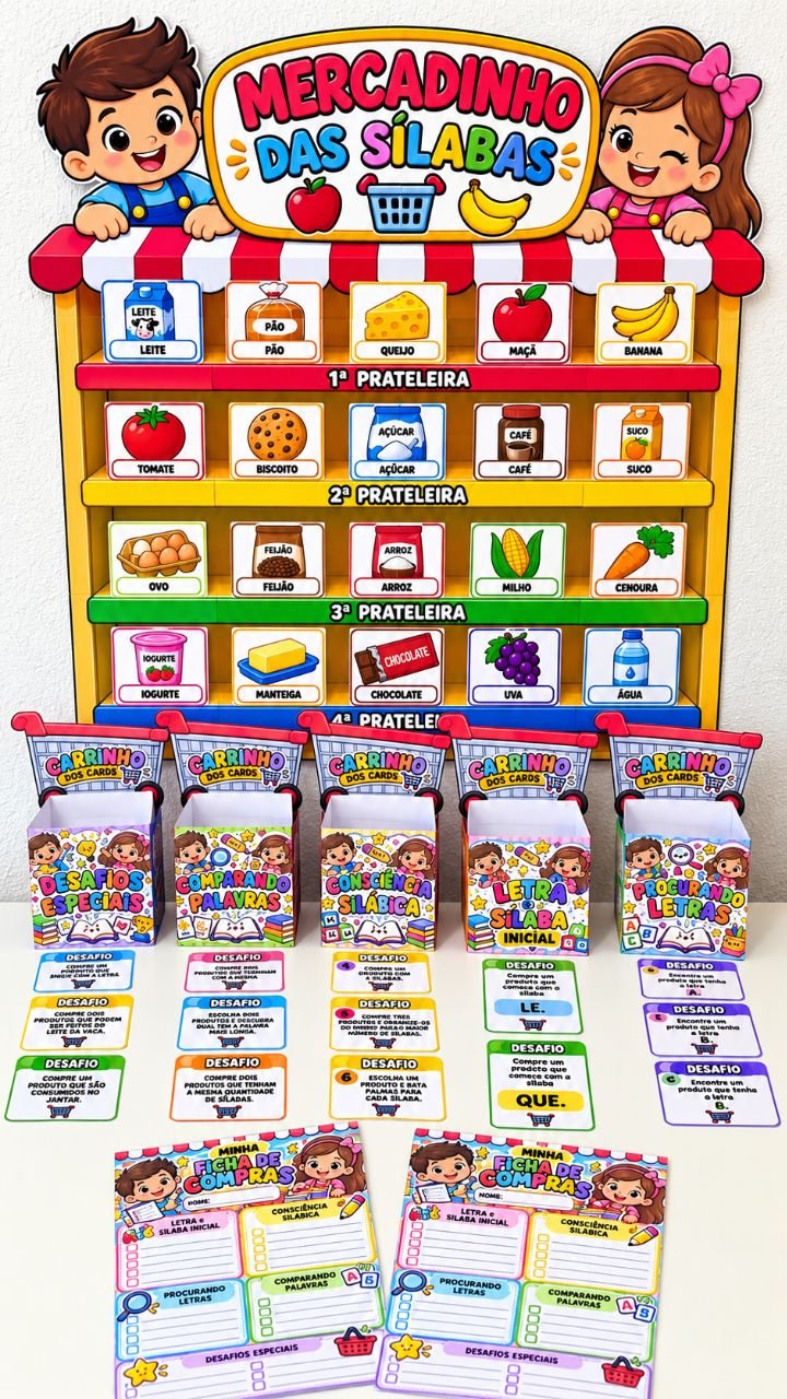 🛒✨Mercadinhodas Sílabas
